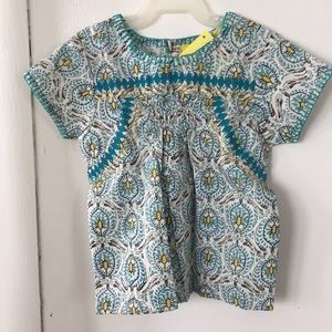 Indian print toddler girls top